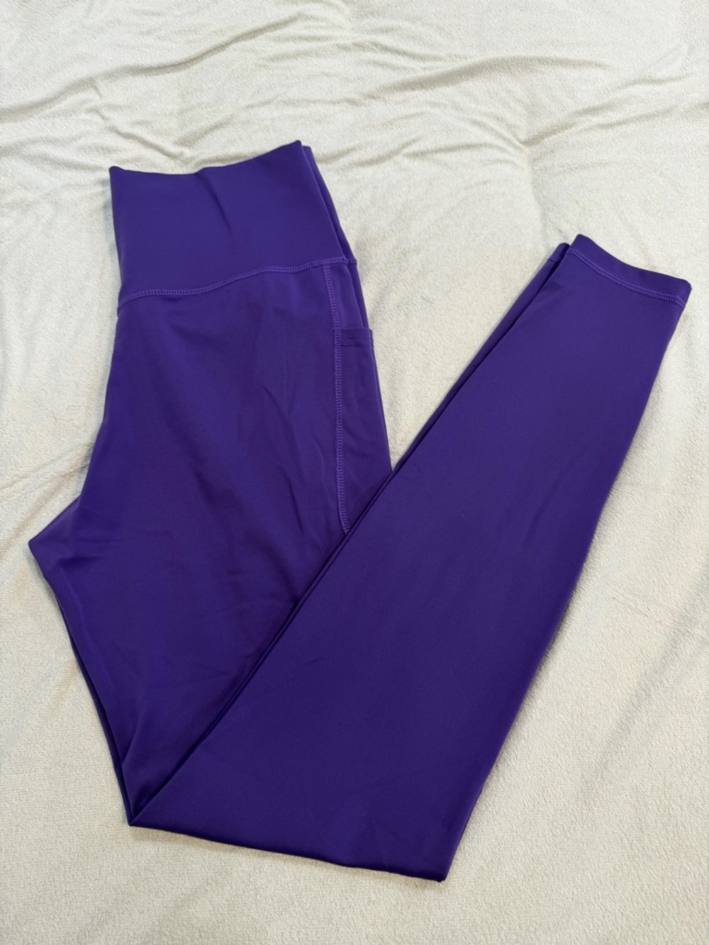 Purple High-Waist Leggings